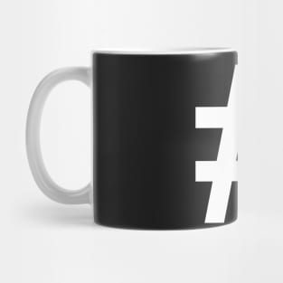 Hashtag - Pound Sign Social Media Design Mug